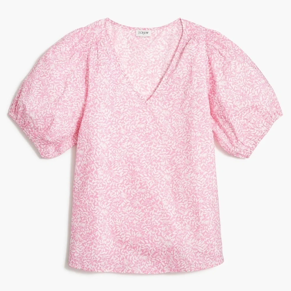 J. Crew Factory Floral Blouse